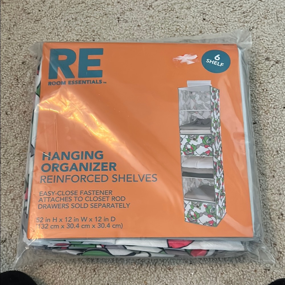 Room Essentials Gray Closet Hanging Organizer